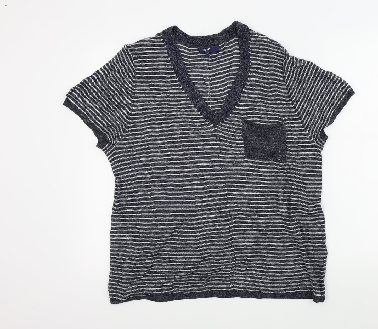 Womens UK Size 14 NEXT Blue Basic T-Shirt