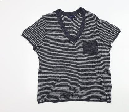 Womens UK Size 14 NEXT Blue Basic T-Shirt
