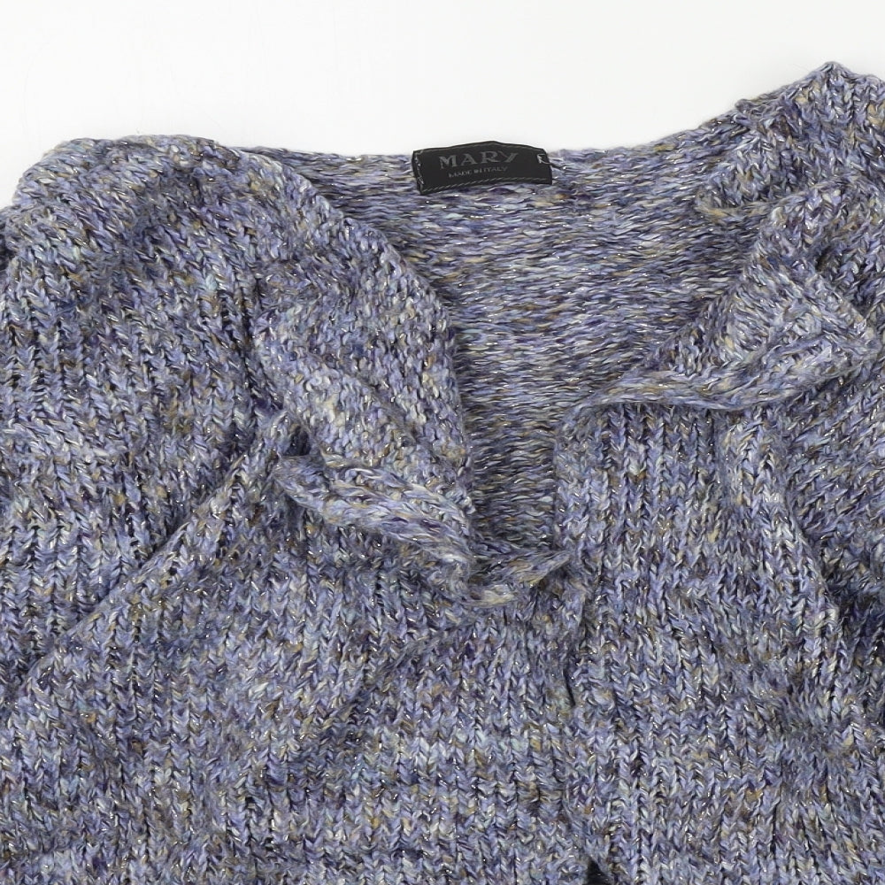 mary Womens Blue   Cardigan Jumper Size 10