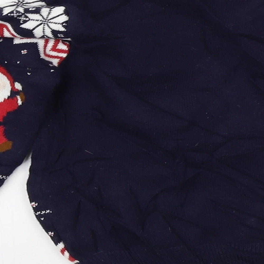 Primark Baby Blue Colourblock  Pullover Jumper Size 36 Months  - christmas jumper