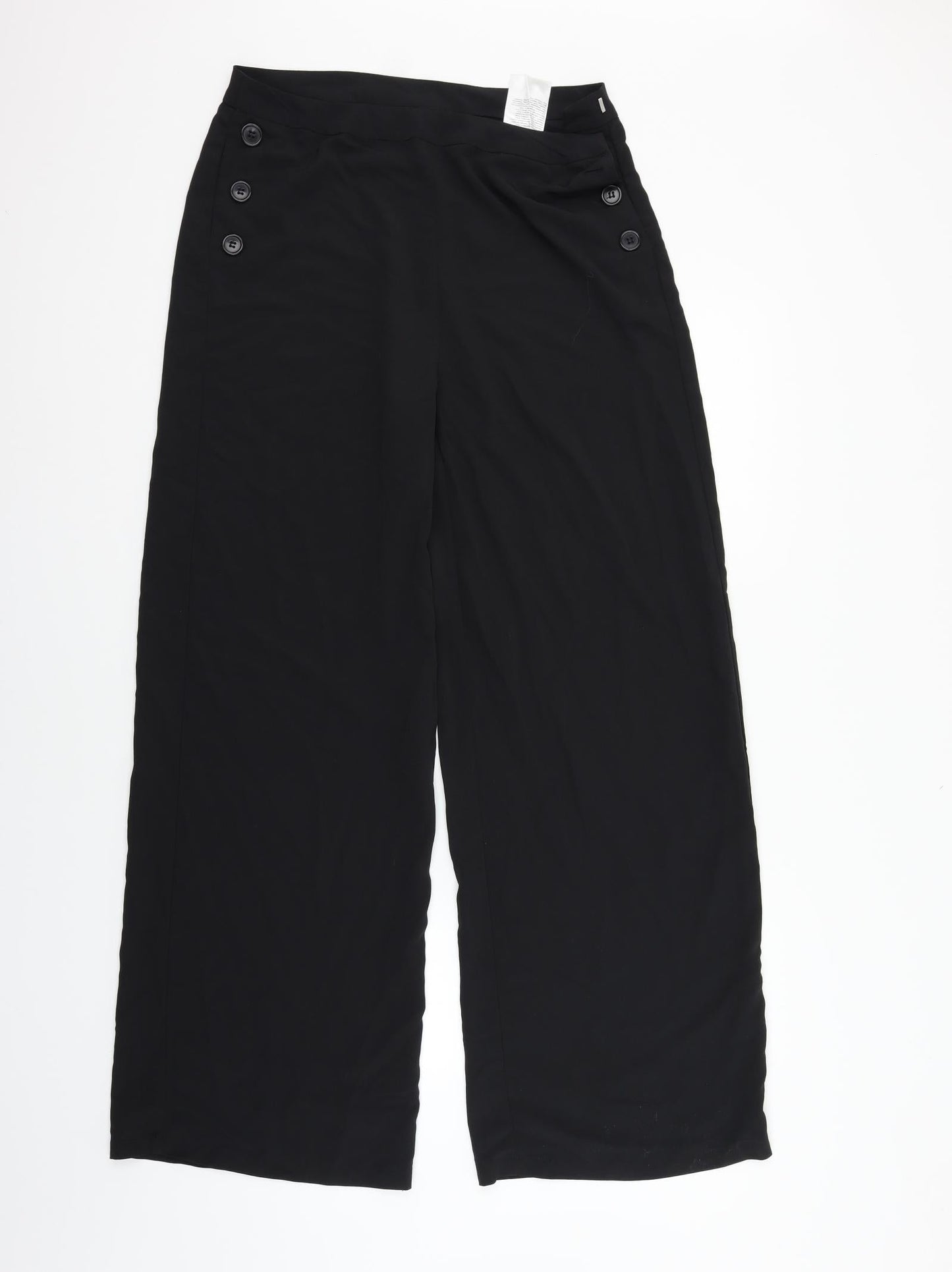 Womens UK Size 8 VILLA Regular Fit  Black Trousers