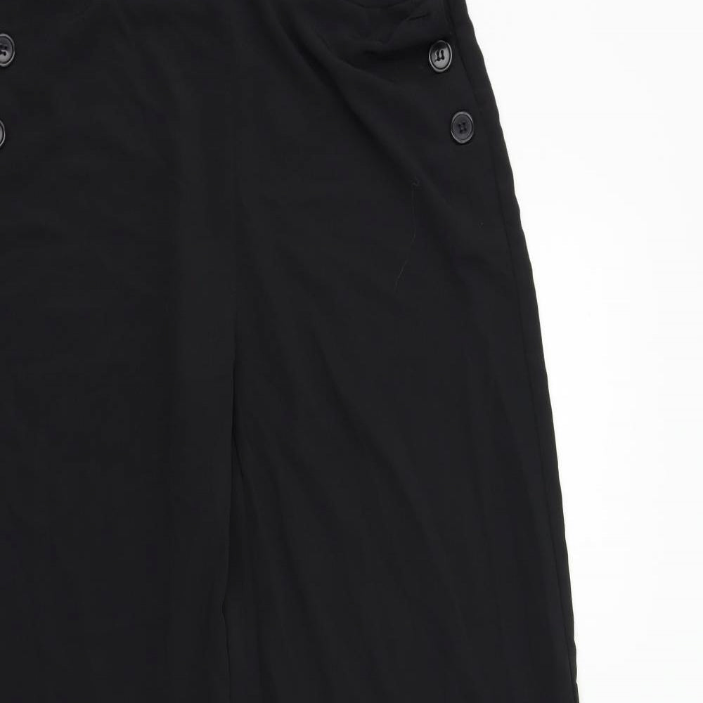 Womens UK Size 8 VILLA Regular Fit  Black Trousers