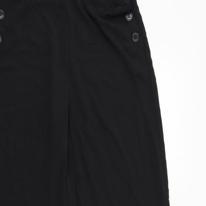 Womens UK Size 8 VILLA Regular Fit  Black Trousers