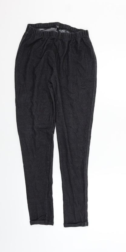 F&F Womens Black   Trousers  Size 12 L27 in