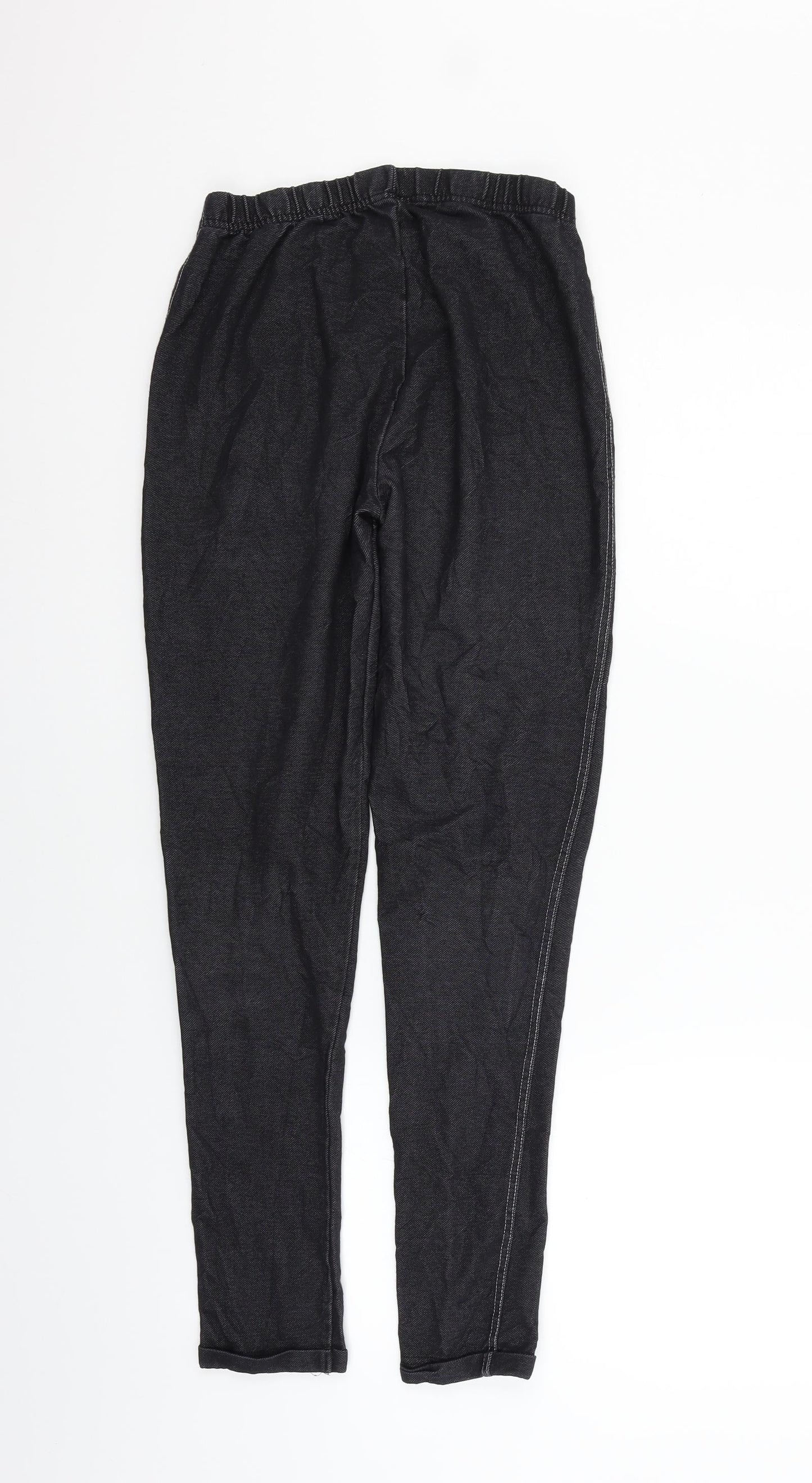 F&F Womens Black   Trousers  Size 12 L27 in