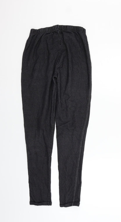 F&F Womens Black   Trousers  Size 12 L27 in