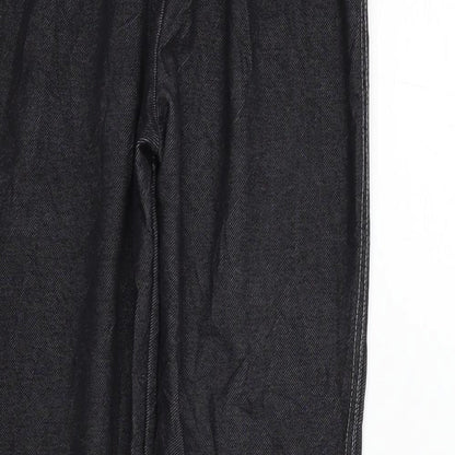 F&F Womens Black   Trousers  Size 12 L27 in