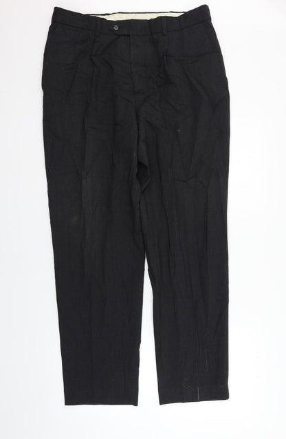 GREENWOOD Mens Grey   Trousers  Size 35 in L30 in