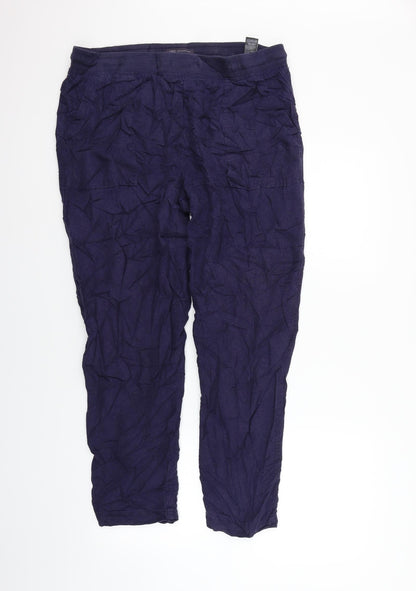 Marks and Spencer Womens Black   Trousers  Size 14 L26 in