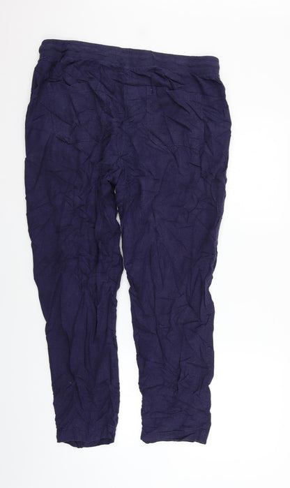 Marks and Spencer Womens Black   Trousers  Size 14 L26 in