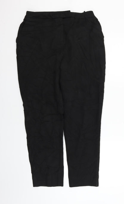 Warehouse Womens Black   Trousers  Size 14 L25 in