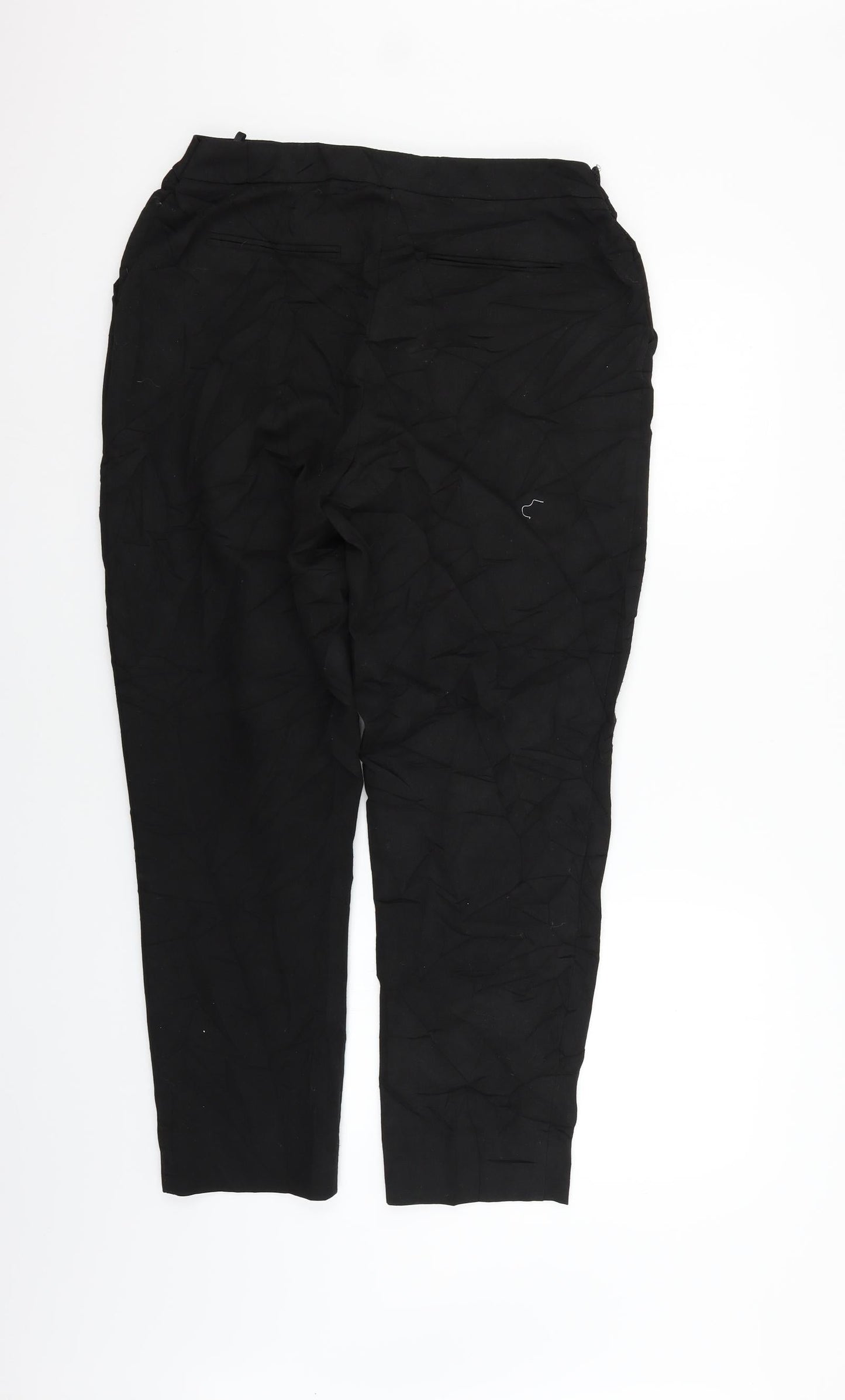 Warehouse Womens Black   Trousers  Size 14 L25 in