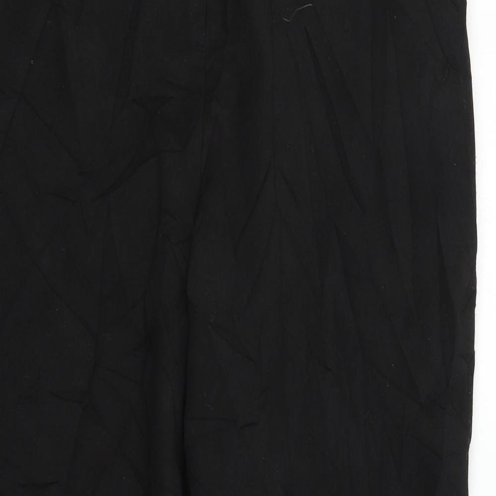 Warehouse Womens Black   Trousers  Size 14 L25 in