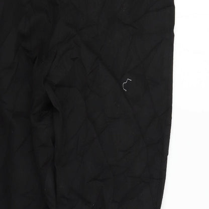 Warehouse Womens Black   Trousers  Size 14 L25 in