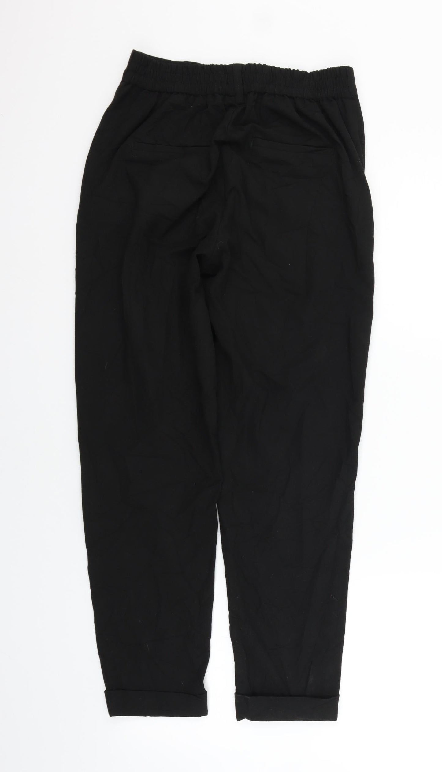 Savioa Womens Black   Trousers  Size 8 L26 in