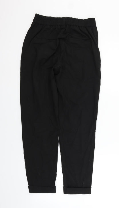 Savioa Womens Black   Trousers  Size 8 L26 in