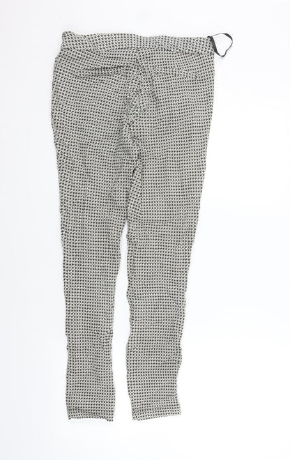 Womens UK Size 8 Dorothy Perkins Regular Fit  Silver Trousers