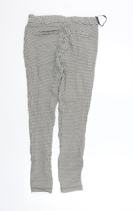 Womens UK Size 8 Dorothy Perkins Regular Fit  Silver Trousers