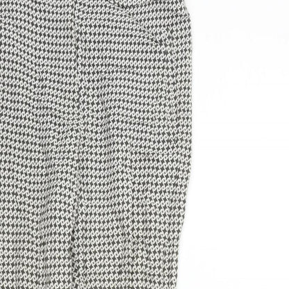 Womens UK Size 8 Dorothy Perkins Regular Fit  Silver Trousers