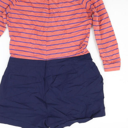 Cooperative Womens Pink Striped  Jumpsuit One-Piece Size S