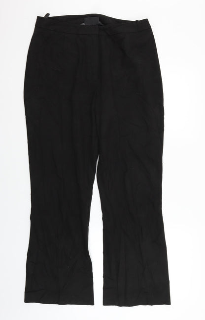 Womens UK Size 14 BHS Regular Fit  Black Trousers