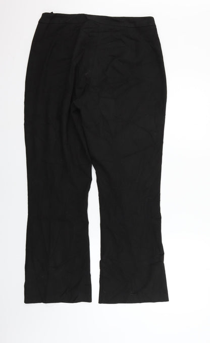 Womens UK Size 14 BHS Regular Fit  Black Trousers