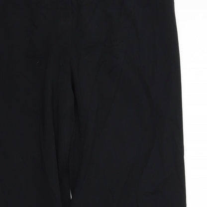 Womens UK Size 16 Preworn Regular Fit  Black Trousers