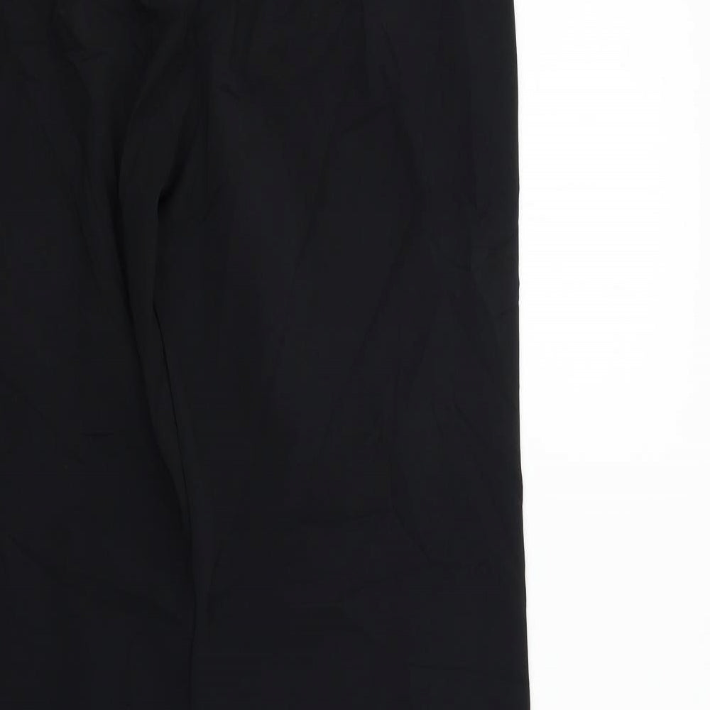 Womens UK Size 16 Preworn Regular Fit  Black Trousers
