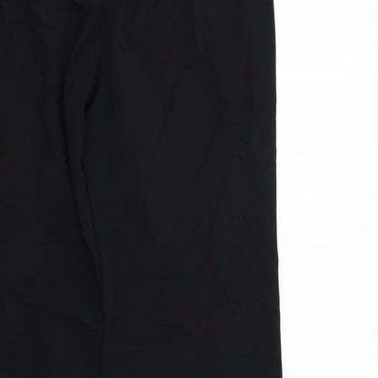 Womens UK Size 16 Preworn Regular Fit  Black Trousers