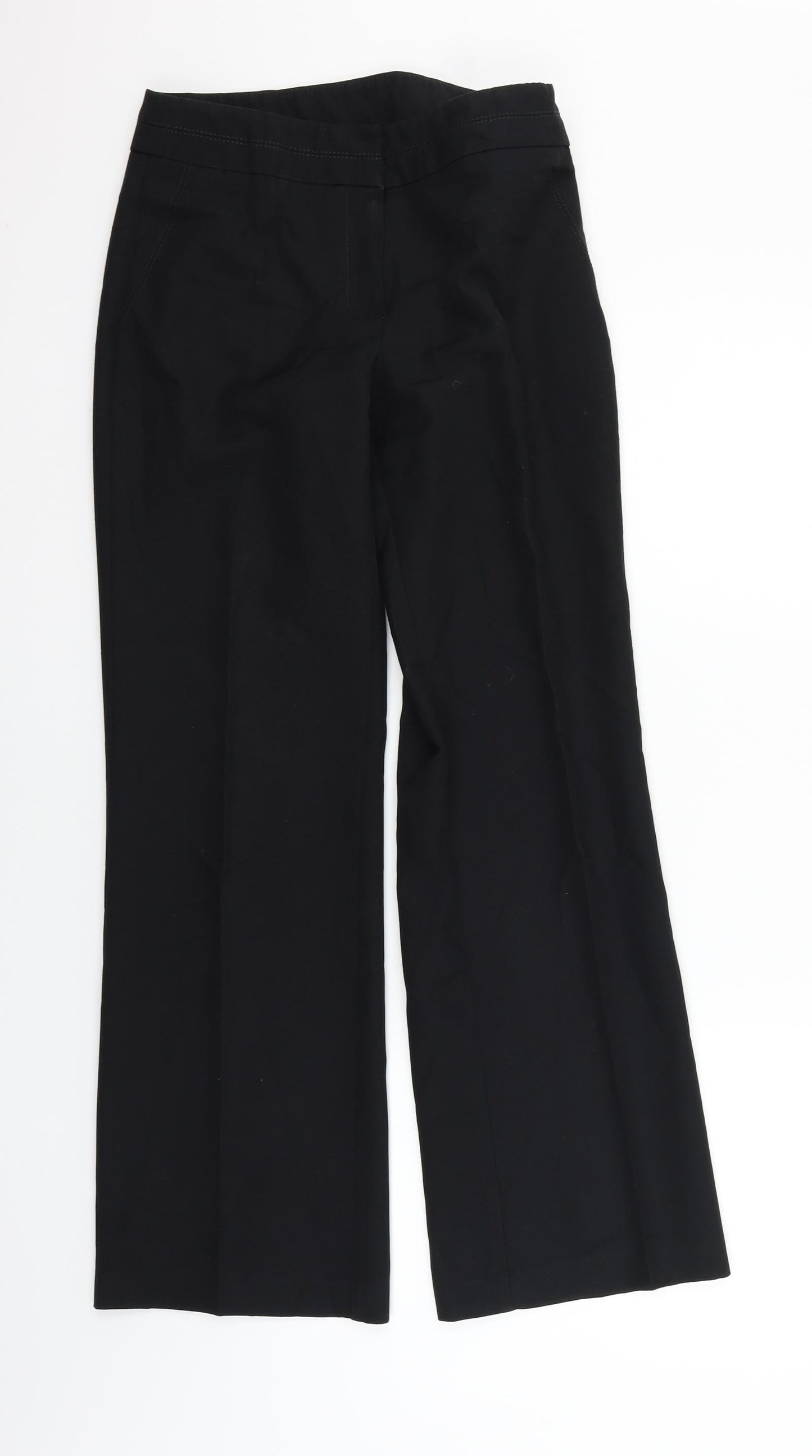 Womens UK Size 8 Marks and Spencer Regular Fit  Black Trousers