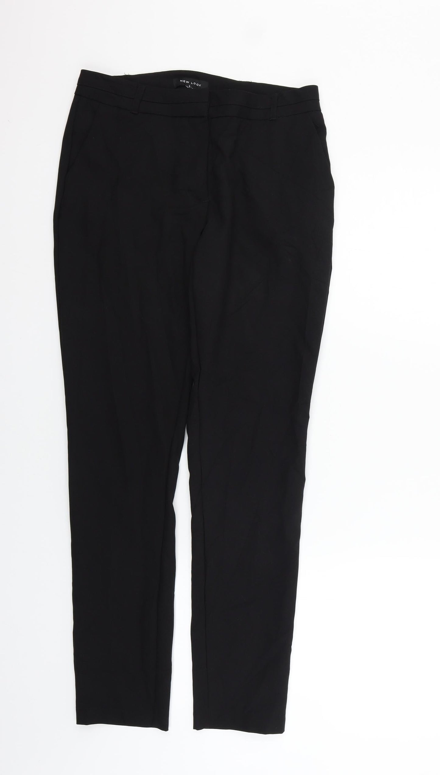 New Look Womens Black   Trousers  Size 10 L28 in