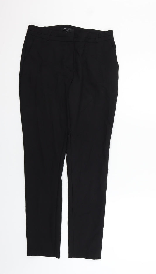 New Look Womens Black   Trousers  Size 10 L28 in