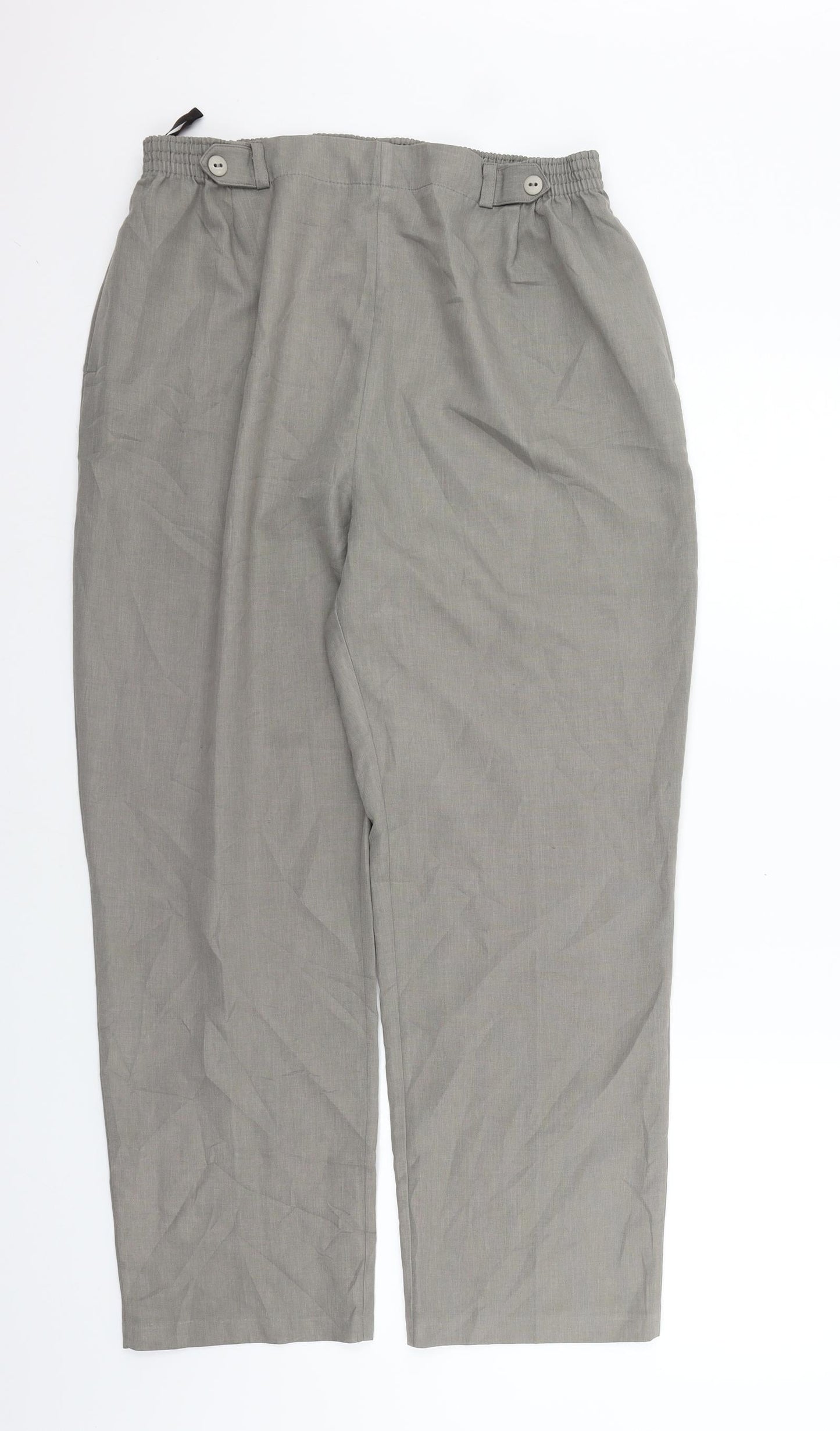 Womens UK Size 14 BHS Regular Fit  Green Trousers