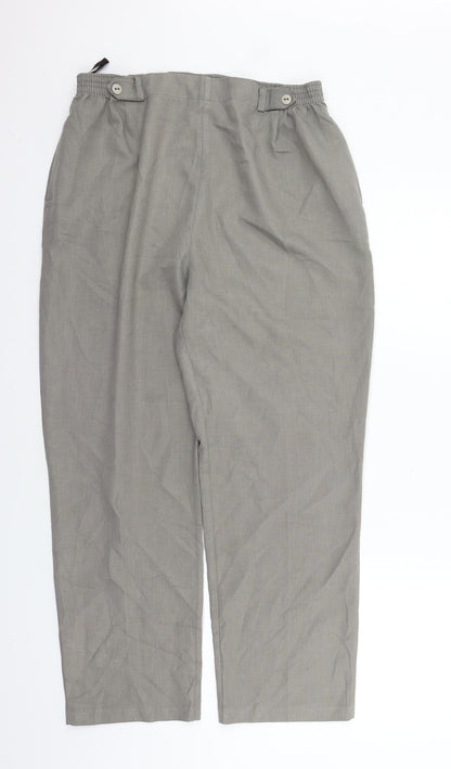 Womens UK Size 14 BHS Regular Fit  Green Trousers