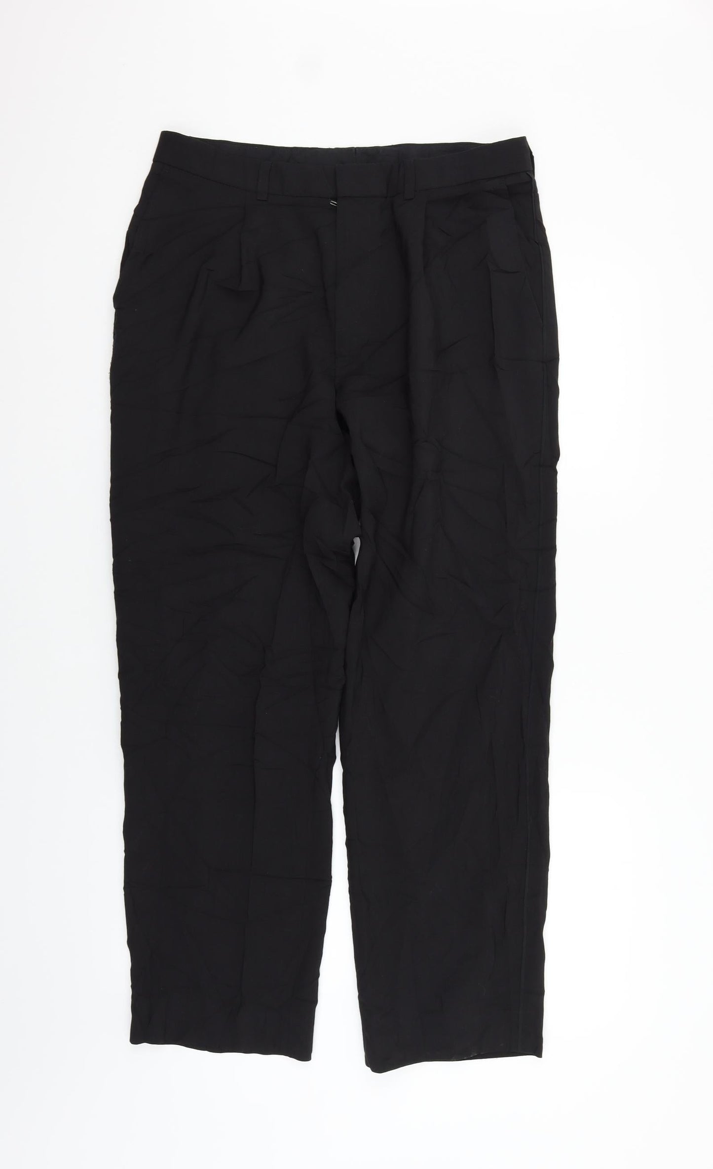 Womens UK Size 34 in Marks and Spencer Regular Fit  Black Trousers