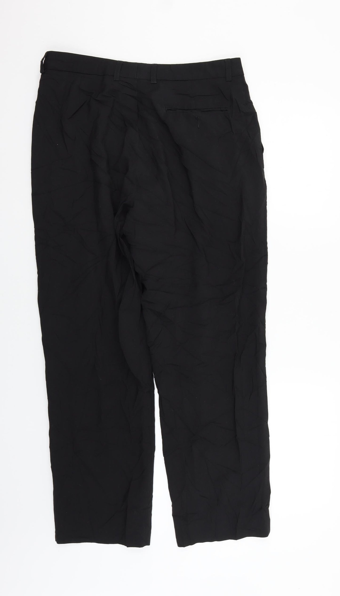 Womens UK Size 34 in Marks and Spencer Regular Fit  Black Trousers