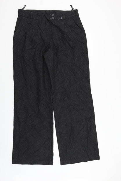 Womens UK Size 14 Marks and Spencer Regular Fit  Grey Trousers