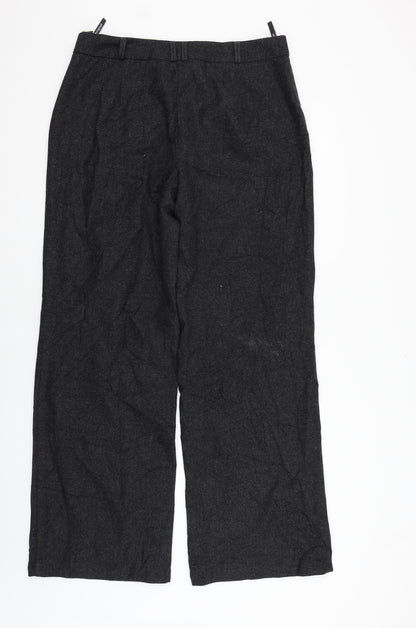 Womens UK Size 14 Marks and Spencer Regular Fit  Grey Trousers