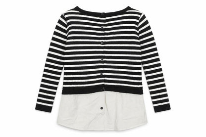 Atmosphere Womens Black Striped  Pullover Jumper Size 6