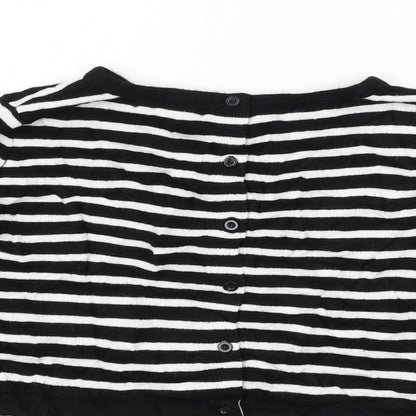 Atmosphere Womens Black Striped  Pullover Jumper Size 6