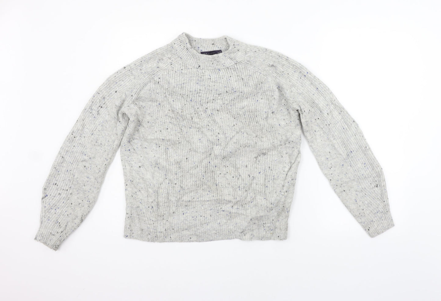 Womens UK Size S Marks and Spencer Grey Pullover Jumper