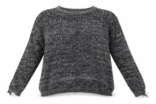 Front view of Papaya women’s grey jumper, size L