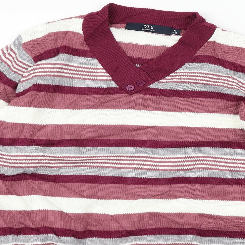 EWM Womens Purple Polka Dot  Pullover Jumper Size M