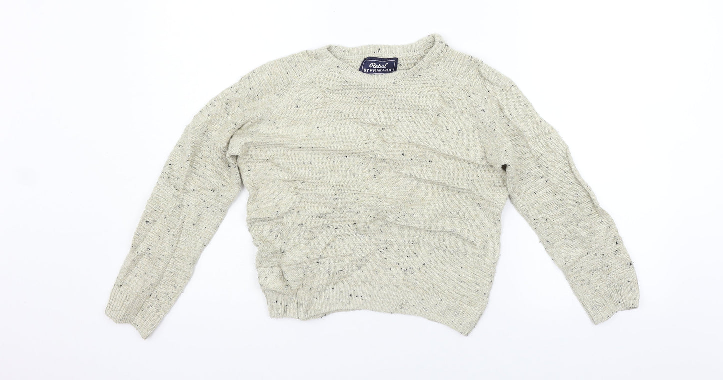 Primark Girls Beige   Pullover Jumper Size 8-9 Years