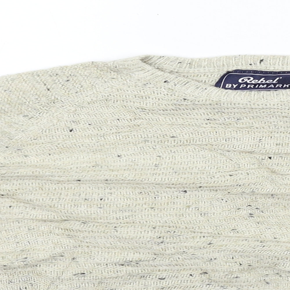 Primark Girls Beige   Pullover Jumper Size 8-9 Years
