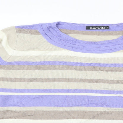 Womens UK Size M BONMARCHE Beige Pullover Jumper
