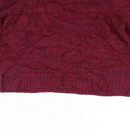 Womens UK Size XS Divided Red Pullover Jumper