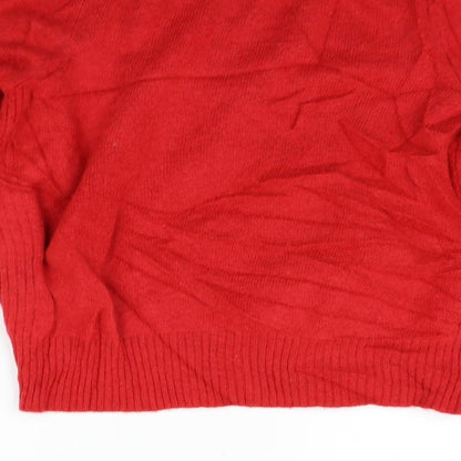 Marks and Spencer Womens Red   Pullover Jumper Size 16