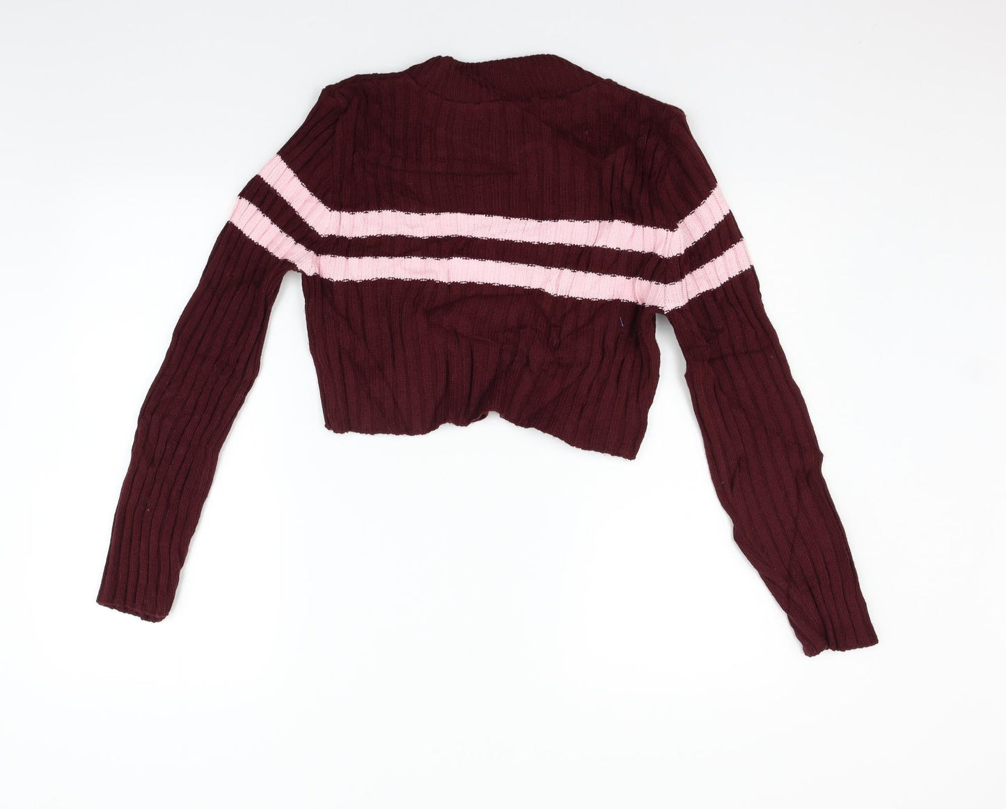 Womens UK Size 12 PRETTYLITTLETHING Red Pullover Jumper