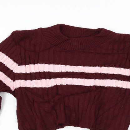 Womens UK Size 12 PRETTYLITTLETHING Red Pullover Jumper